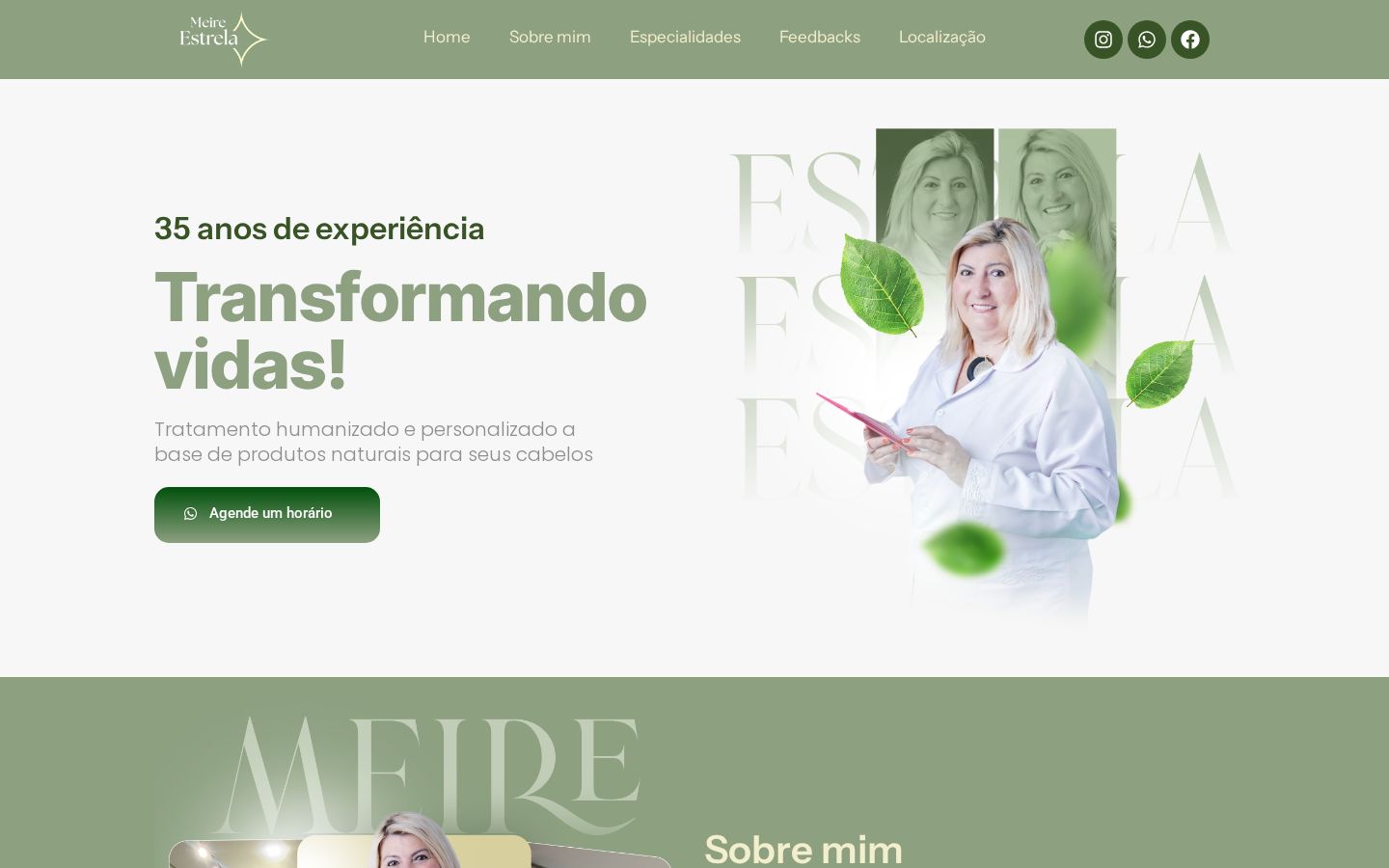 Site criado para Meire Estrela